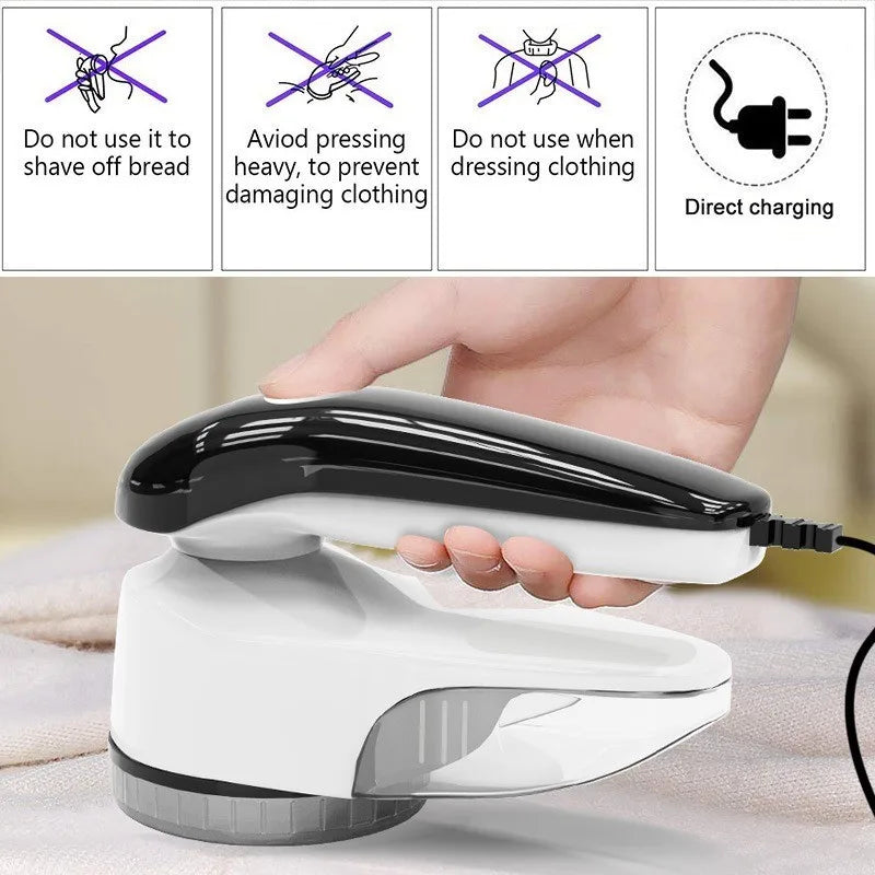 Household Clothes Shaver Fabric Lint Remover Fuzz Electric Fluff Portable Brush&blade Professional Rechargeable Lint Remover