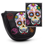 Golf Club Headcovers #1 #3 #5 Wood Head covers Skulls Design Driver Fairway Hybrid Woods Headcover Black PU Premium Leather Head