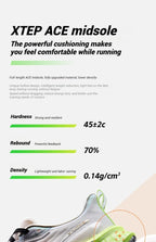 Xtep 2000km 3.0 Running Shoes For Men 2025 Spring Sneakers Cushioning Training Jogging Wear-Resistant Lightweight 875119110032