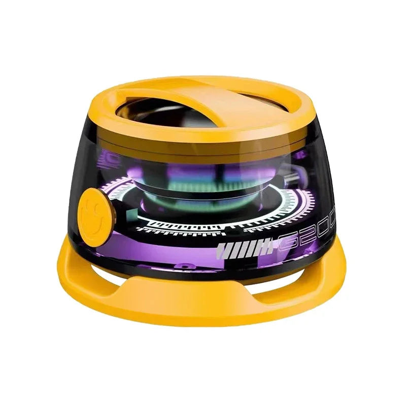 VIKEFON Portable Mini Bluetooth Speaker G200 RGB Lighting Magnetic Speaker BT5.3 Mini Sound Box 7 Hours Playback Phone Holder