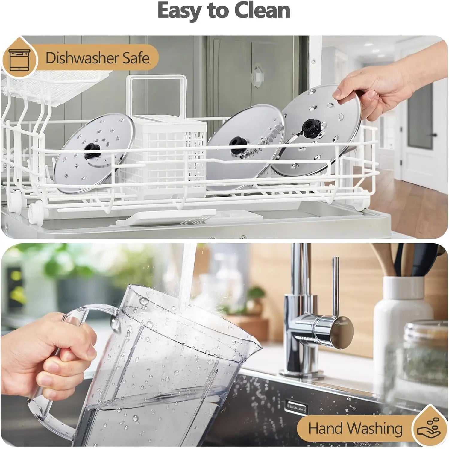 Food Processor, 11-in-1 Multifunctional Kitchen Machine with 2.5L Bowl & 1.5L Blender