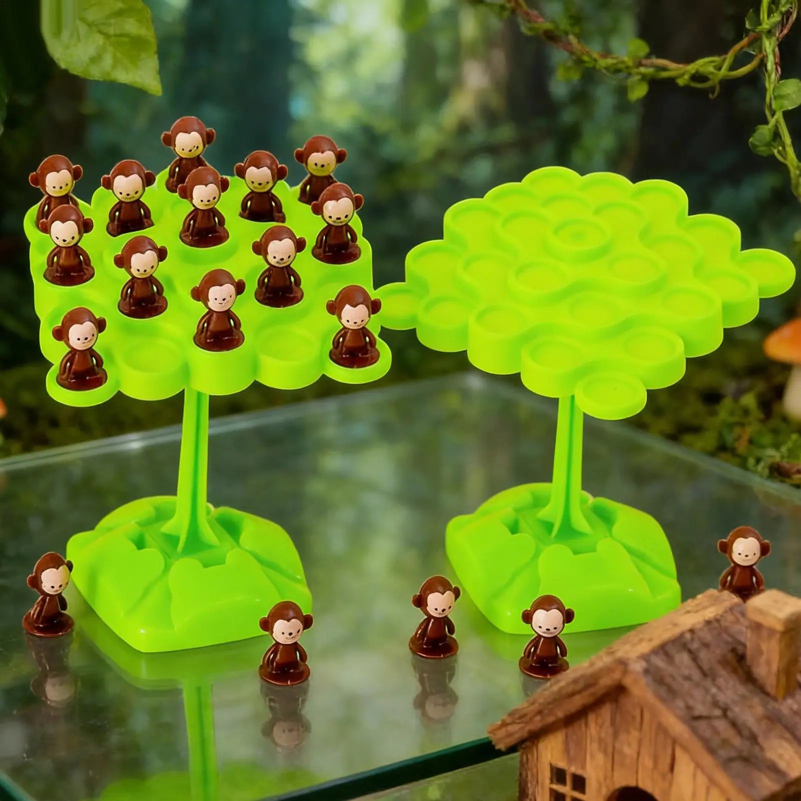 1pc Balancing Tree Toy Digital Monkey Balance Scale Educational Number Board Game Kids Learning Toys Montessori Math Toy