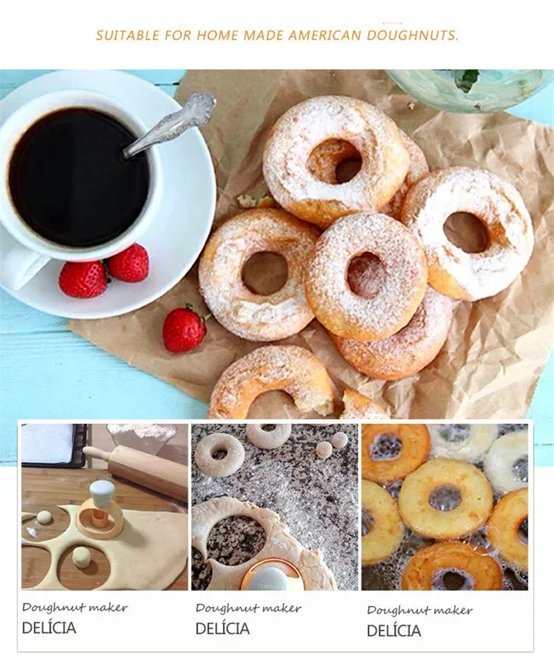 DIY Confectionery Pastry Baking Tools Donut Maker Dispenser  Donut Making Artifact Creative Dessert Gadget Bakeware Cooking Tool