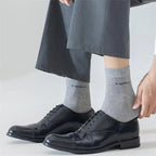 5Pairs/Men Bamboo Socks Comfortable Breathable Casual Business Men's Crew Socks High Quality Antibacterial Mid-calf SocksEU39-45