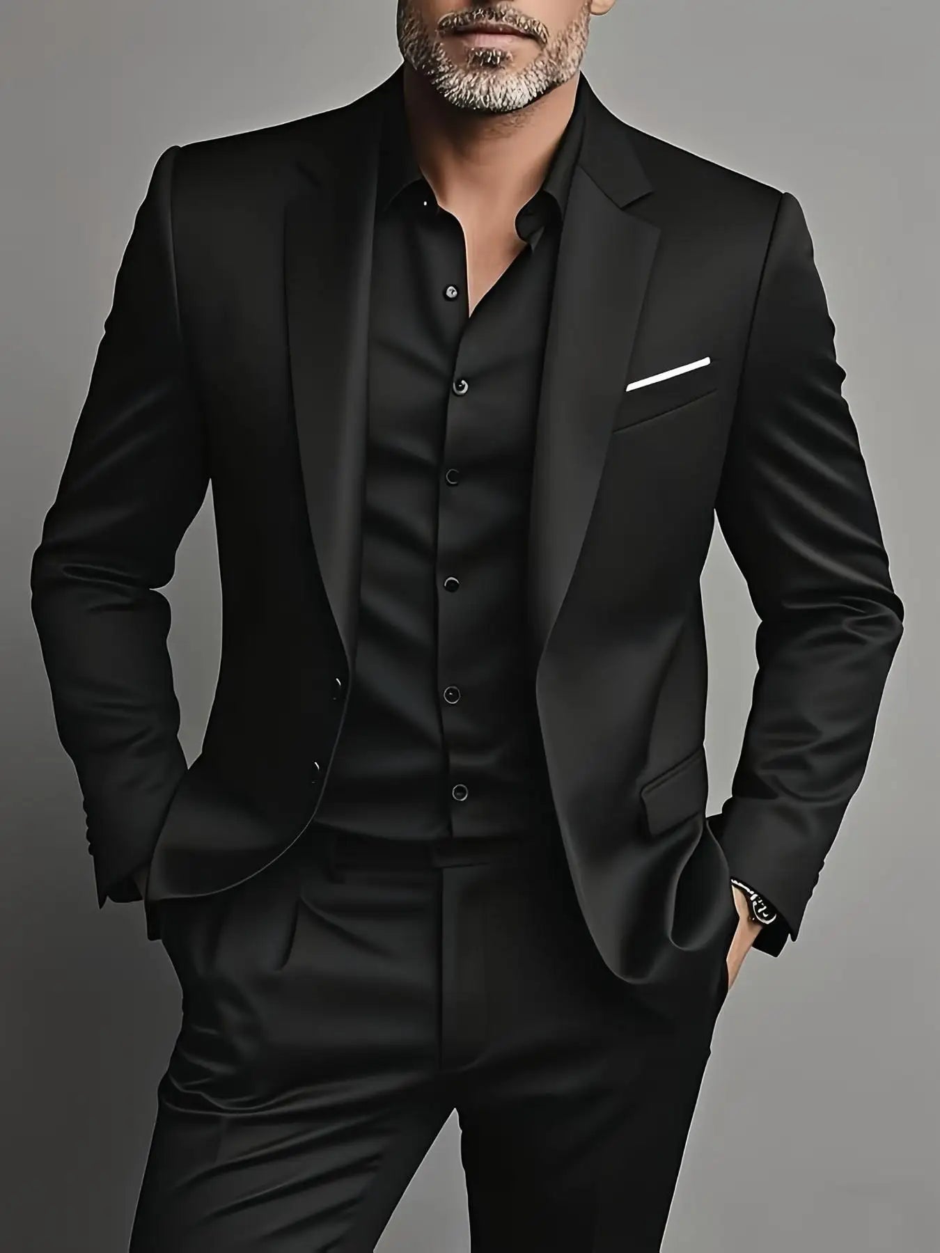 Men's Burgundy 2-Piece Suit Set (Blazer + Trousers Only, No Vest Included),Slim Fit Formal Business Wedding Party Jacket & Pants