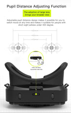VR Glasses 3D Virtual Reality Headset Devices Helmet Lenses Goggles Smart For Smartphones Phone Cell Mobile Game Viar Viewer Set