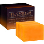 3pcs*100g Curcuma Soap Ginger Handmade Soap Essential Oil Soap Turmeric Soap Lemon Turmeric Curcuma Soap Papaya Soap Soap Handma