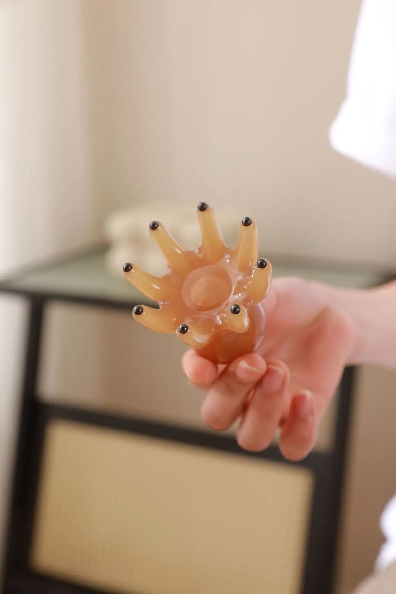 Resin Octopus Massage Comb Head Meridian Scraping Scalp Massage Brush Acupuncture SPA Gua Sha Massage Comb Fatigue Relief
