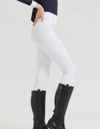 Spring and summer riding pants women's knitted high-stretch, slim-fitting silicone riding pants tight riding pants breathable we