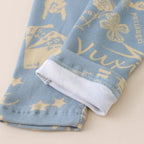 3/4-piece Autumn/Winter Children's Multi-color Combination Fashionable Slim Fit Leggings For Girls Sports And Casual Warm Pants