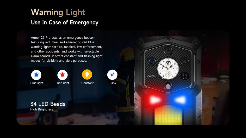 Ulefone Armor 29 Pro 5G AI Rugged Phone 6.67" 120Hz Up to 32GB RAM 512GB ROM 21200mAh 120W 64MP Night Vision Mobile Phone