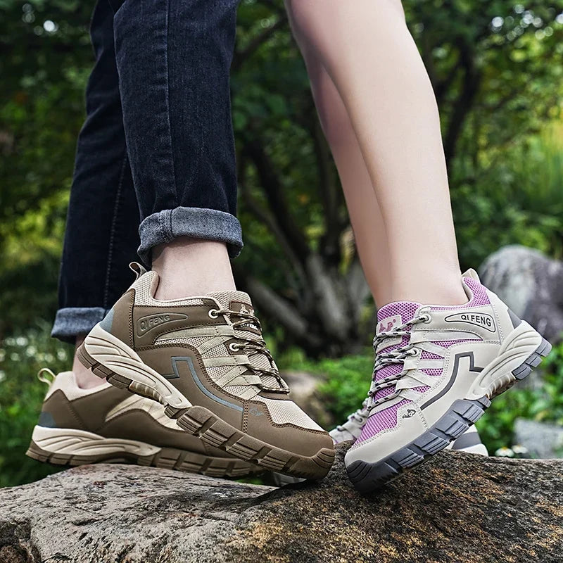 2025 Hiking Shoes Men Women Mesh Sneakers Breathable Fashion Mountain Shoes Boy Spring Autumn Summer Work Shoes Outdoor Trekking