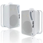 Herdio 3.5'' 2PCS Passive Outdoor Speakers Wired Waterproof 200W 3 Way Premium Mountable Wall Mount Speakers With Superior Sound