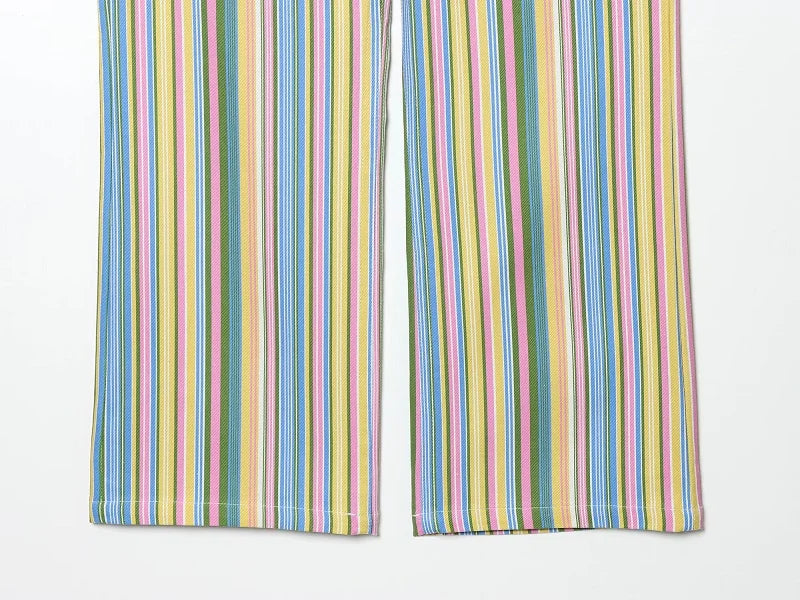 MUJER Striped Baggy Jeans Woman Low Rise Wide Leg Jeans Pants for Women New Boyfriend Jeans Women Straight Women's Denim Pants