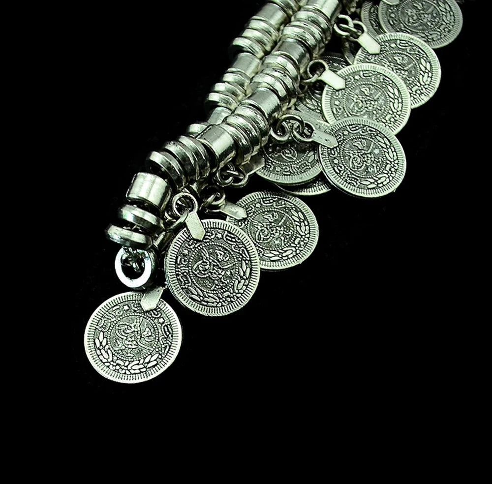 Multi-style Vintage Coin Choker Necklace for Women Boho Afghan Ethnic Gypsy Native Tribal Dress Turkish Pakistan Indian Jewelry