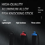 1/2/3pcs Fish Hammer Beat 104g Aluminum Alloy Fish Knocking Stick EVA Handle Fishing Bat Fishing Priest Device Fishing Tackle