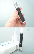 Portable USB Green Laser-Pointer 2 In 1 Detachable Lamp Holder Mini Laser Pen Visible Focus Red Combination For Hunting