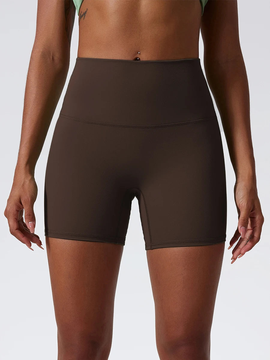 Hearuisavy Summer Soft Yoga Shorts Buttock Lift Gym Leggings Women High Waist Sports Shorts Women Running Workout Shorts Female