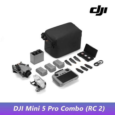 [EU STOCK] DJI Mini 5 Pro Ultra-Light & Foldable Drone with Camera 1-Inch CMOS Omnidirectional Obstacle Sensing ActiveTrack 360° 225° Gimbal Rotation 20km Transmission 4K Drone for Beginners C0