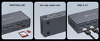 KVM Switch 2 Monitors 2 Computers Docking Station USB C+HDMI/DP Input,4K@60Hz/120Hz DisplayPort Dual Monitor for Laptop Desktop