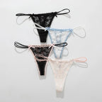 Lace Bow Panties sexy female lingerie Daily Wear Home Wear Solid underwear women Low Waist Panties Breathable трусы женские
