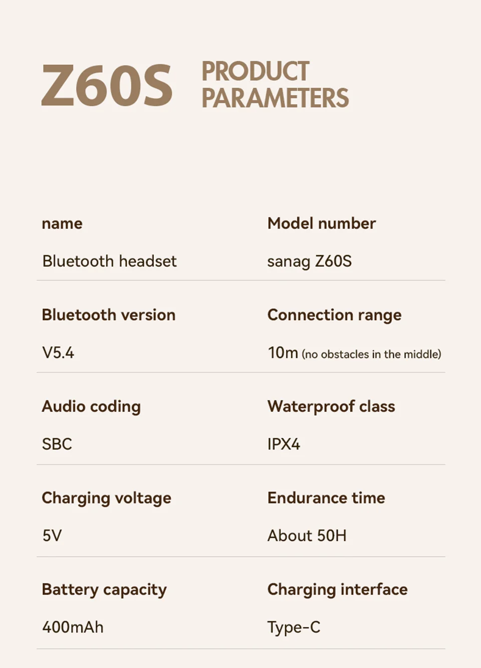 Sanag Z60S Ear Clip on OWS Earphones HiFi Sound Open Ear Earbud Audífonos Bluetooth Wireless Headphones Flash-sale Headsed