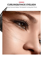 QIBEST 4D Black Mascara Waterproof Lengthening Curling Eye Lashes Rimel Mascara Silk Fiber Women Mascara Extra Volume 5g Makeup