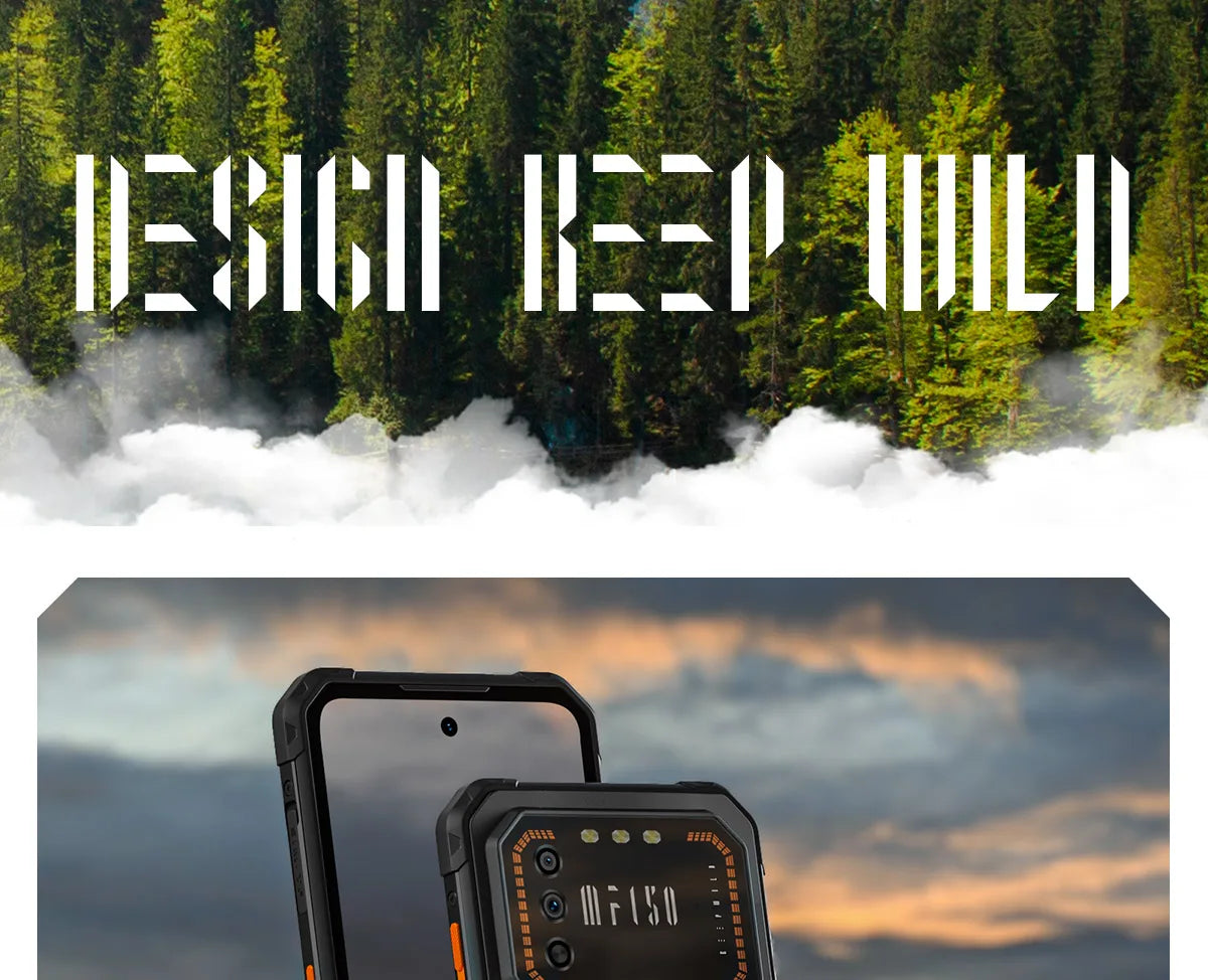 IIIF150 Air1 Rugged Phone Smartphone 5000mAh Battery 6.5" FHD+ Display 20MP Camera NFC IP68 IP69K 11.35MM Ultra-Thin Rugged