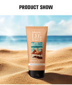 Bronze Leg & Body Makeup Foundation With Powder Puff 100ml Waterproof Long Lasting Even Skin Tone Body Tanning Cream 3 Colors