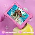 PRITOM Tablet for Kids 7 Inch Android 11 32 GB WiFi Bluetooth Dual Camera Educational Software Installed with Proof Case