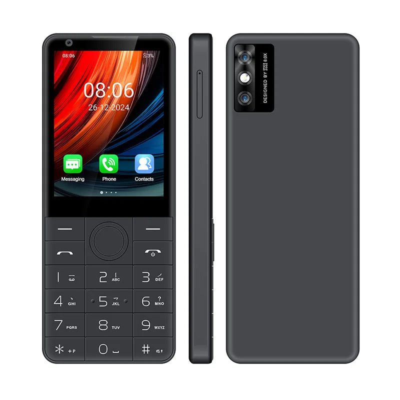 DOOV R77 Pro 4G Smart Touch Screen 2.8“ 3GB+32GB Android 5MP Camera Whatsapp Russian Multilingual Keyboard Smart Button Phone