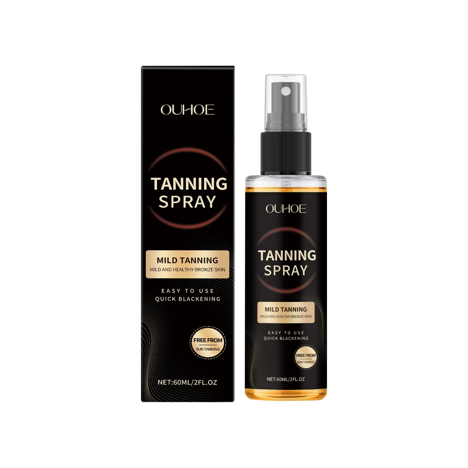 Enhancing Tan Spray Sunless Bronzing Accelerating Darkening Shiny Bronze Moisturizing Summer Beach Sunbathing Self Tanning Mist Secondary image