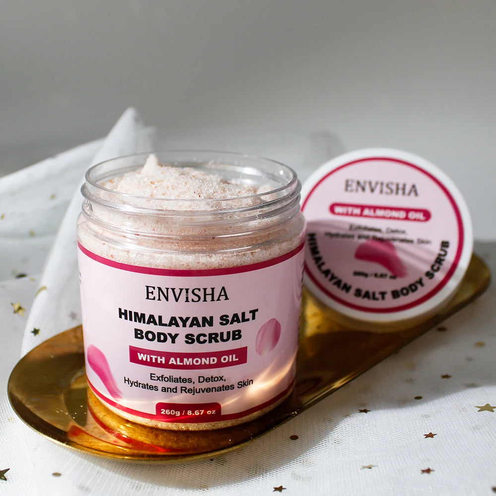 ENVISHA Beauty Health Rose Body Massage Bath Salt Scrub Exfoliating Moisturizing Nourish Soften Whitening Skin Care Shrink Pores