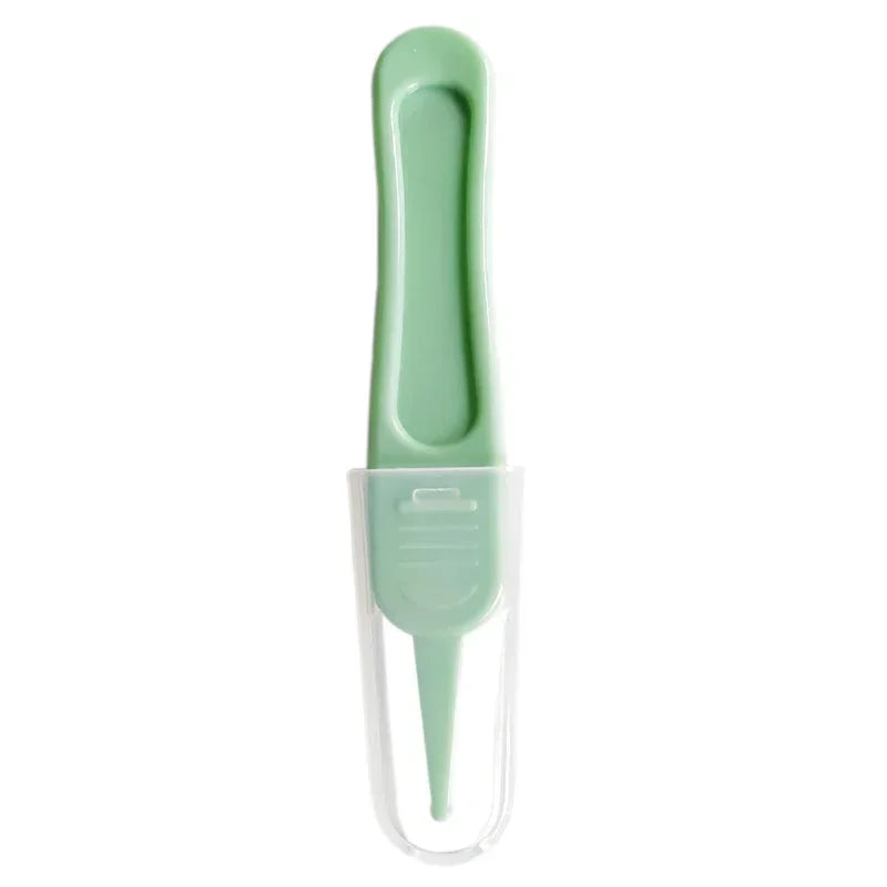 Baby Nose Cleaner Tool Toddler Nasal Cavity Care Supplies Kids Safety Tweezers Cleaning Forceps Baby Essentials Plastic Tweezers