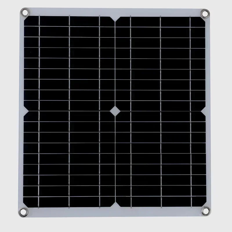 High Efficiency Outdoor Solar Panel Dual Exhaust Fan for Dog Warehouse RV Greenhouse Fan Air Pump Cooling Temperature