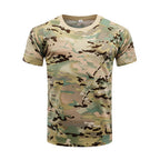 Outdoor Sports Men T-Shirts 3D Camouflage Quick Dry O Neck Short Sleeve Tops Shirt Camo Hiking Hunting T Shirt