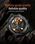 GPS Smart Watch for Men 2G ROM GPS Offline Maps Waterproof Swim Hiking Fitness Tracker Sleep SpO2 Rugged Durable Smartwatch GPS