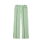 MUJER Striped Baggy Jeans Woman Low Rise Wide Leg Jeans Pants for Women New Boyfriend Jeans Women Straight Women's Denim Pants