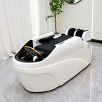 Salon Head Spa Shampoo Massage Bed Synthetic Leather Head Therapy Bed Automatic Massage Shampoo Chair Hair Spa Equipment Durable