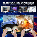 4K HD 64G Video Game Console: M15 Game Stick with 40000+ Classic Arcade Games, Dual Wireless Gamepads Two-Player TV System