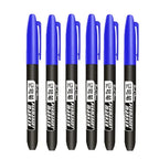 1/6 PCS Permanent Marker Pen Manga Drawing Markers Black Blue Red Waterproof Ink Sketch Pens Stationery Art School Supplies