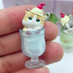 In Stock New Mofusand Cat Pudding Cold Drink Pendant Mini Figures Blind Box Anime Figures Ornaments Dolls Birthda Xmas Gifts Toy