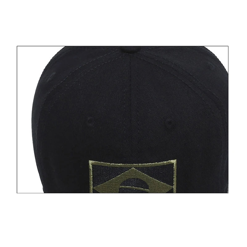 Unisex Brazilian Flag Embroidery Tactical Baseball Cap Classic Fashion Men and Women Outdoor Leisure Sports Summer Sunshade Hat