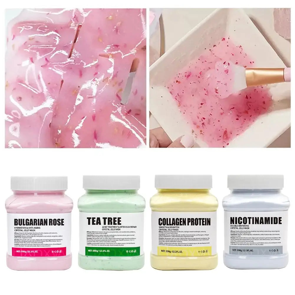 Jelly Mask for Facial Professional Rose Smooth Face Mask Skin Care, Hydrated Nourished Hydro Jelly Mask Powder,Gel Peel Off MasK