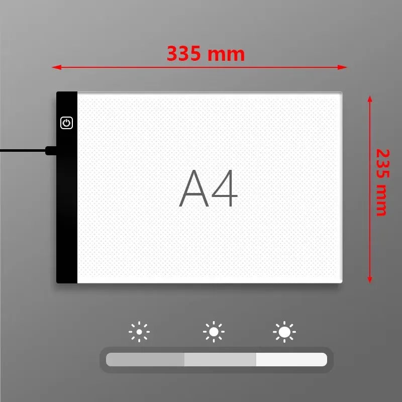 LED Light Pad copy table Transparent Writing Drawing Board Ideal for Artist  And Students Anime Art Replication Tracing Tool
