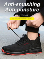 Puncture Proof Breathable Work Safety Boots Anti-stab Safety Shoes Men Steel Toe Shoes Man Construction Work Shoes Protective Sh