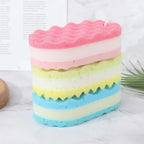 3-layer Wave Bath Sponge Exfoliating Body Brush Shower Skin Clean Massage Cleaning Shower Brush Skin Care Remover Bath Supplies