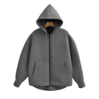 HXAO Women's Hoodie Oversized Zip up Hoodies Women Autumn Winter Long sleeve Outerwears Sweatshirt with zipper Y2k Hoodie Top