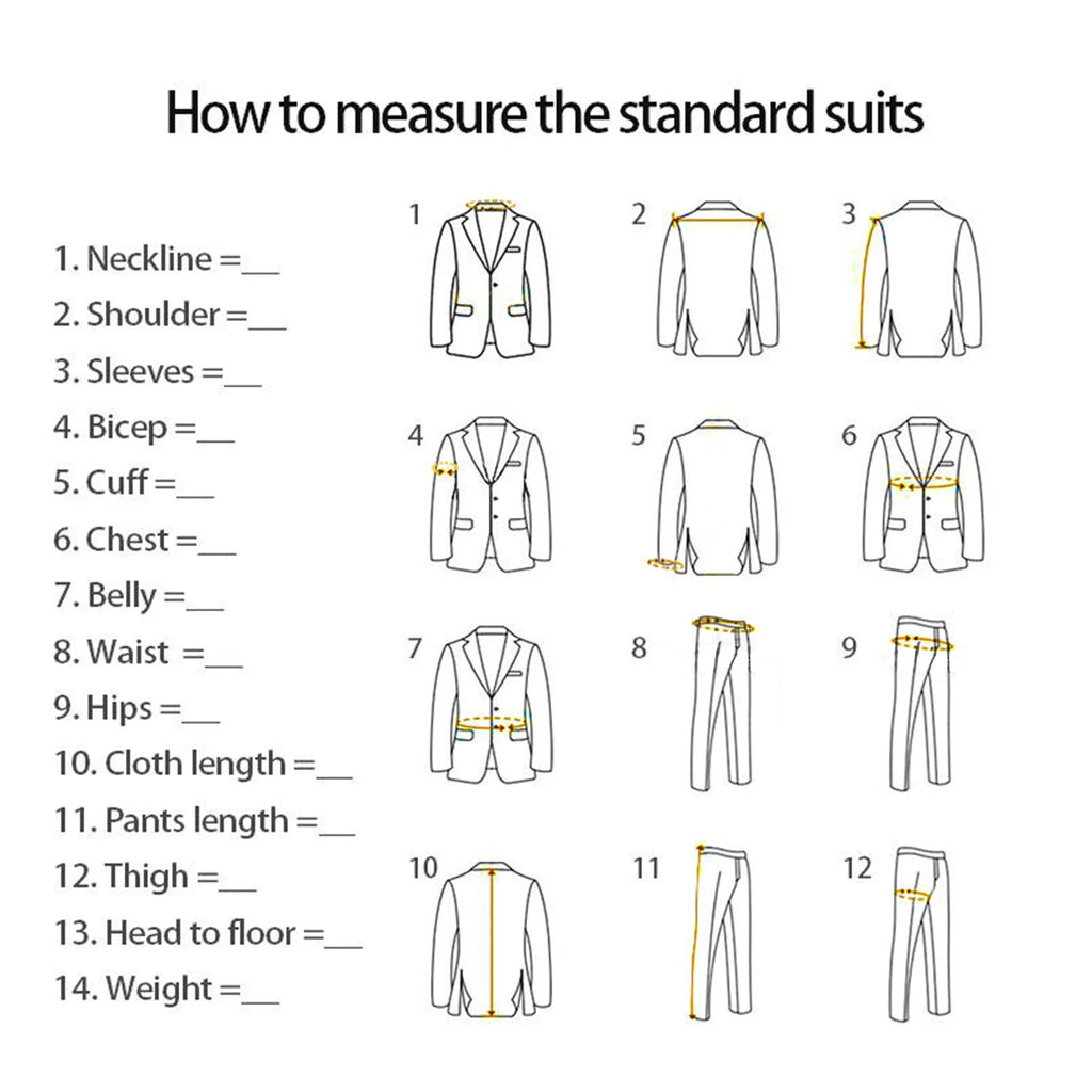 Elegant Men's Suit 3 Piece Fashion Lapel Single Breasted Groom Wedding Slim Fit Casual Version Business Suit For Man
