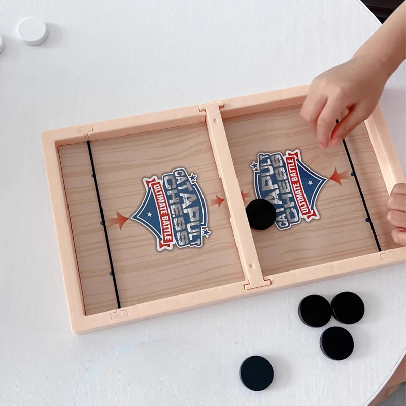 Fast Sling Puck Game Slingshot Chess Table Chess Puzzle Party Game Adult Child Family Game Desktop Battle Board Games Main image